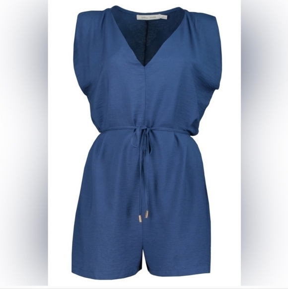 BISHOP + YOUNG  Harlowe Romper Size Large Color Laguna - Picture 2 of 6